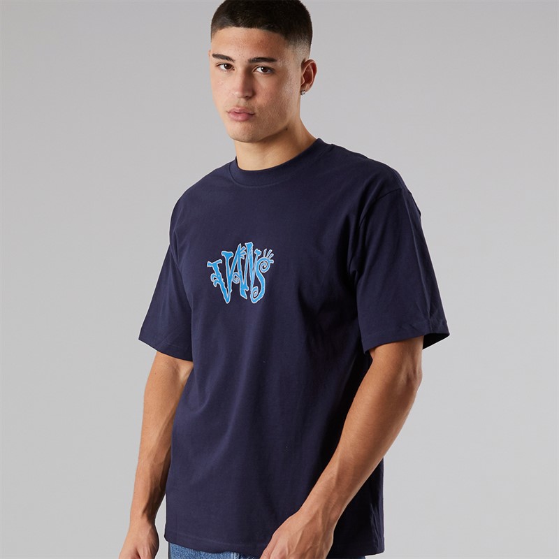 Vans Mens Bromeo T-Shirt Navy - Size XXL