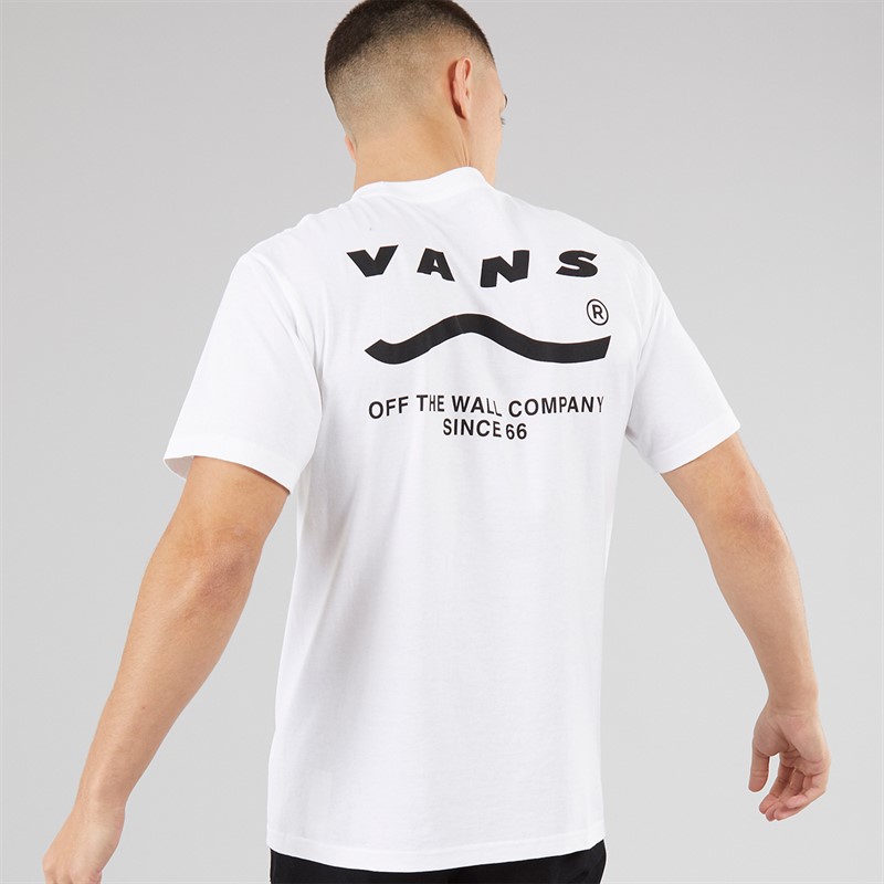 Vans Mens Determined T-Shirt White/Black