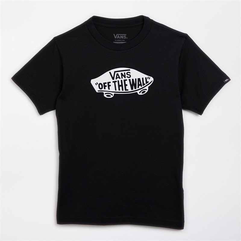 Vans Boys Style 76 Logo T-Shirt Black
