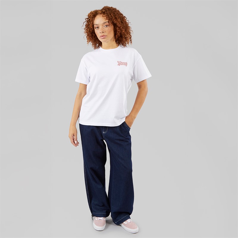 Vans Womens Lil Bear Graphic Back T-Shirt White