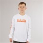 Vans Junior Boys Inferno Long Sleeve T-Shirt White