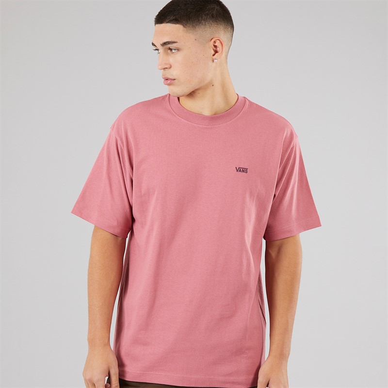 Vans Mens Left Chest Logo Loose T-Shirt Mauvewood