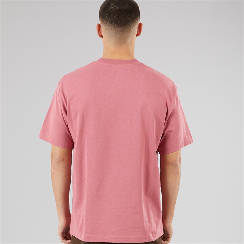 Vans Mens Left Chest Logo Loose T-Shirt Mauvewood