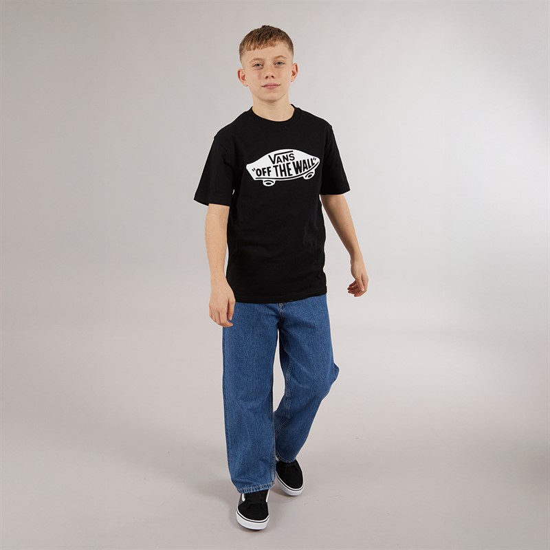 Vans Junior Boys Style 76 T-Shirt Black