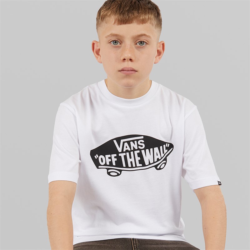 Vans Junior Boys Style 76 T-Shirt White