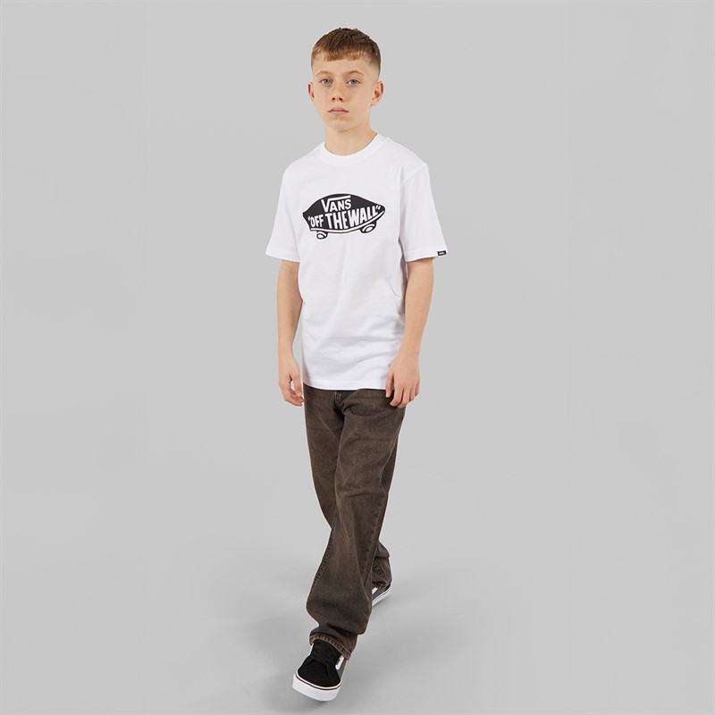 Vans Junior Boys Style 76 T-Shirt White