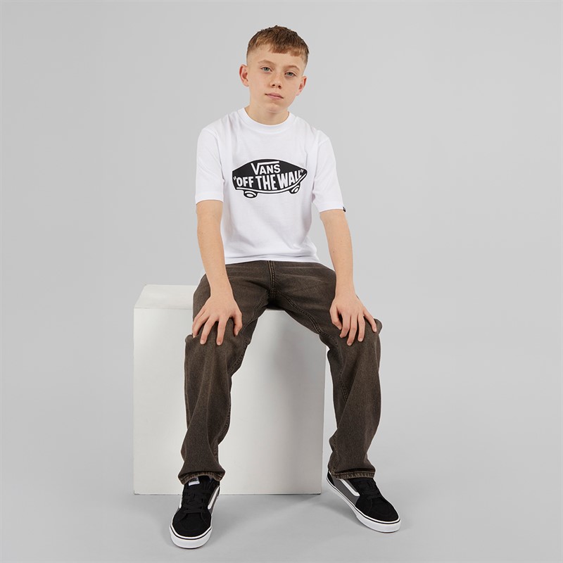 Vans Junior Boys Style 76 T-Shirt White