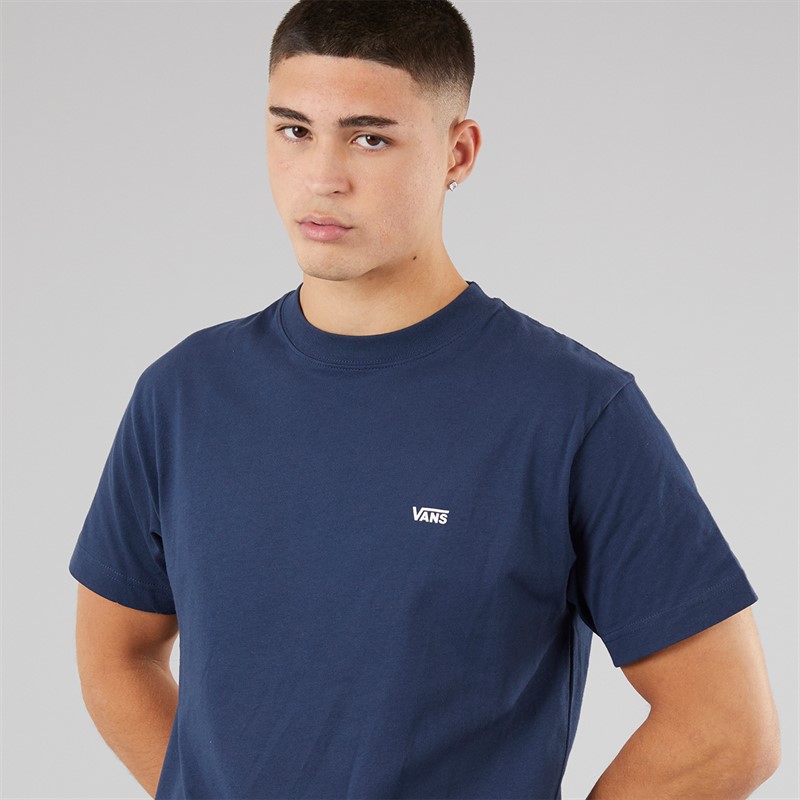 Vans Mens Left Chest Logo T-Shirt Dress Blues