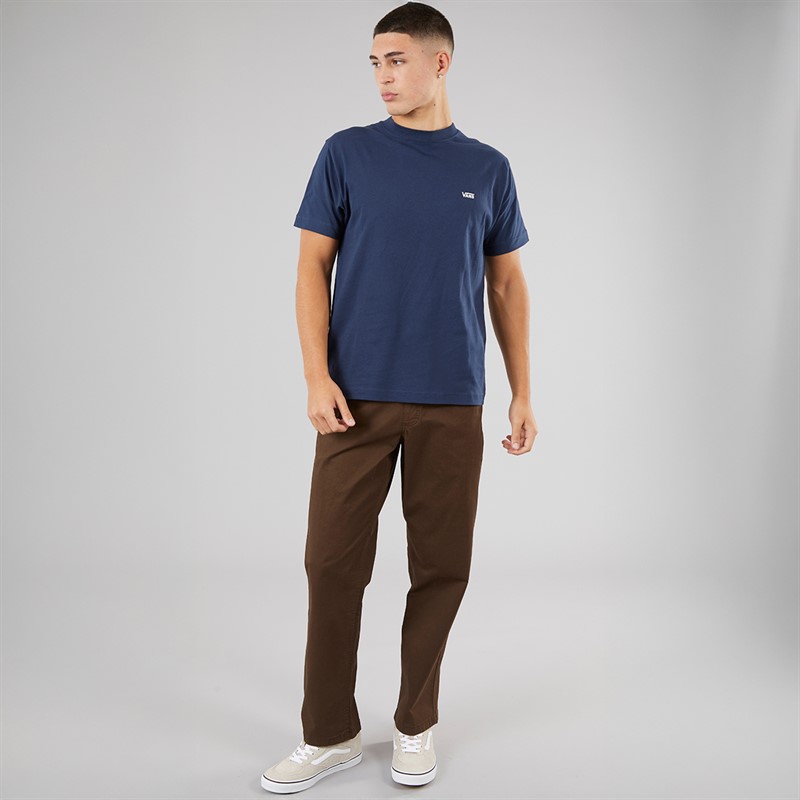 Vans Mens Left Chest Logo T-Shirt Dress Blues