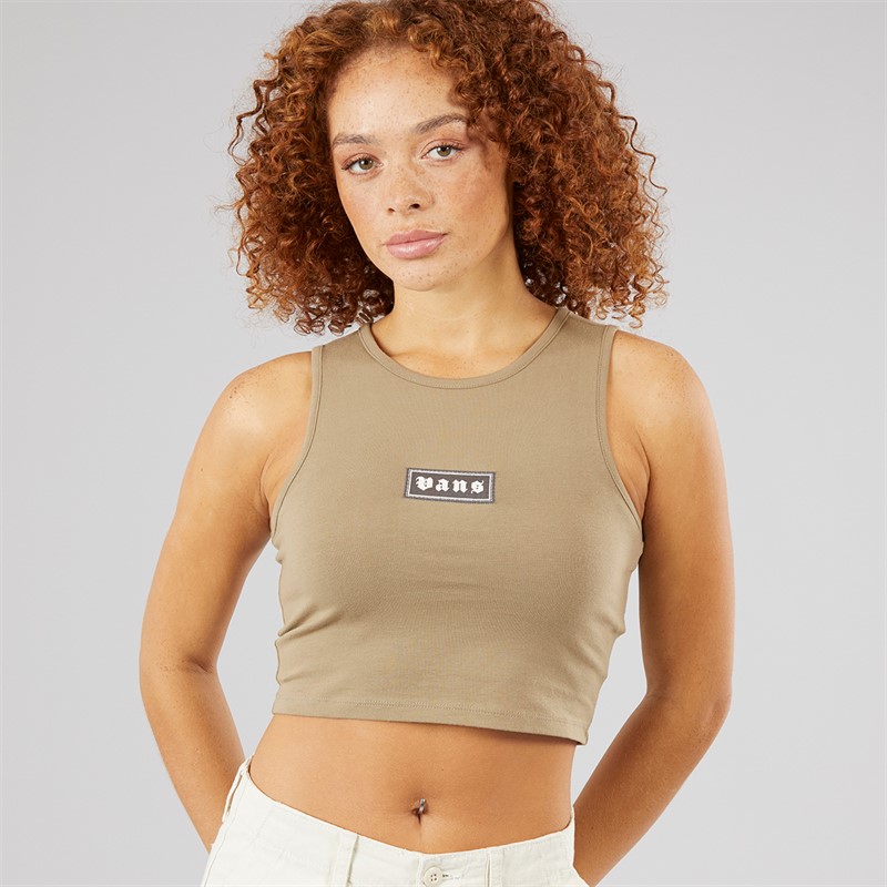 Vans Womens Upworn Fitted Tank Top Bay Leaf
