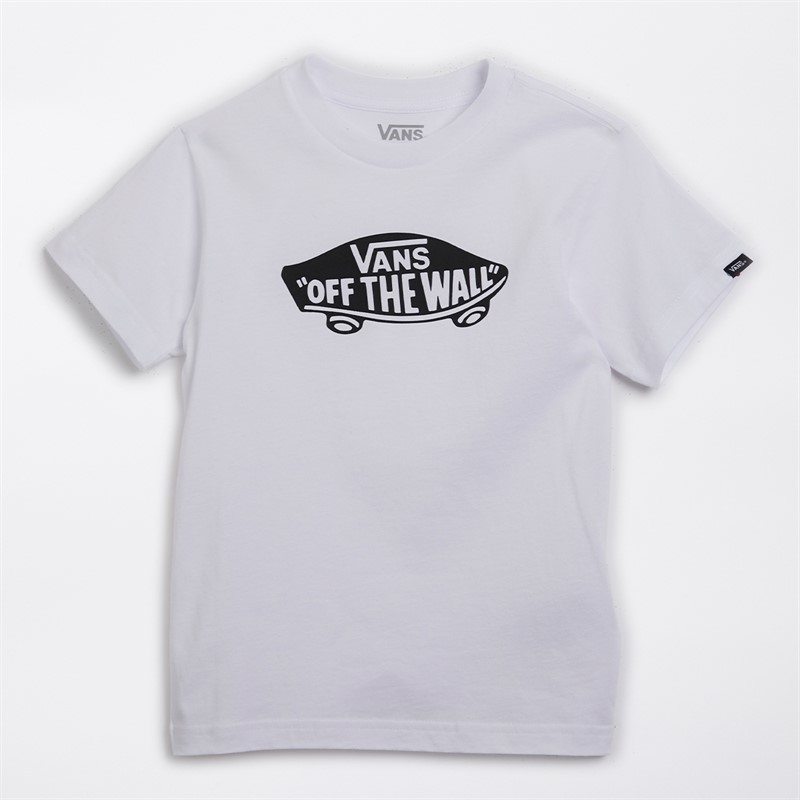 Vans Boys Style 76 Logo T-Shirt White