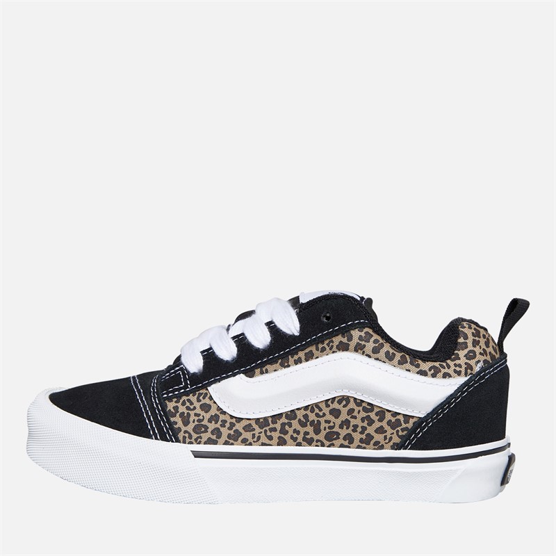 Vans Girls Knu Skool Leopard Trainers Black/Leopard - Size 11.5K