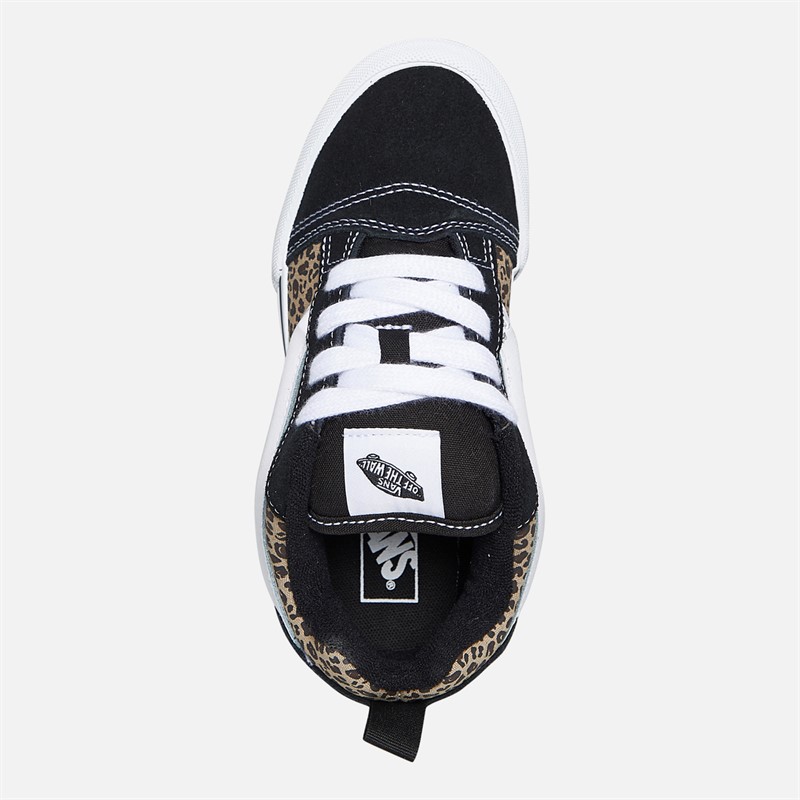Vans Girls Knu Skool Leopard Trainers Black/Leopard