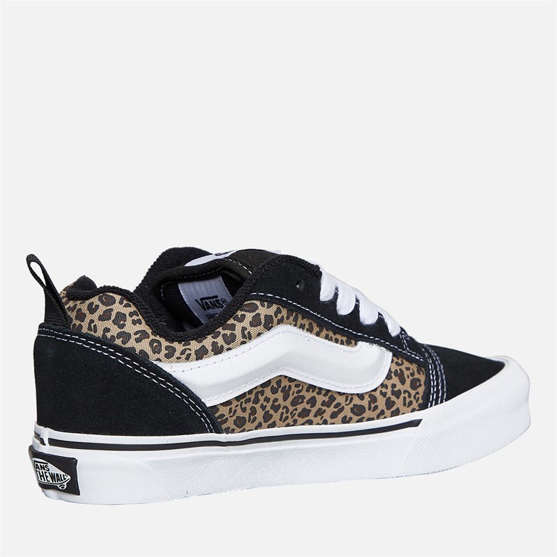 Vans Girls Knu Skool Leopard Trainers Black/Leopard