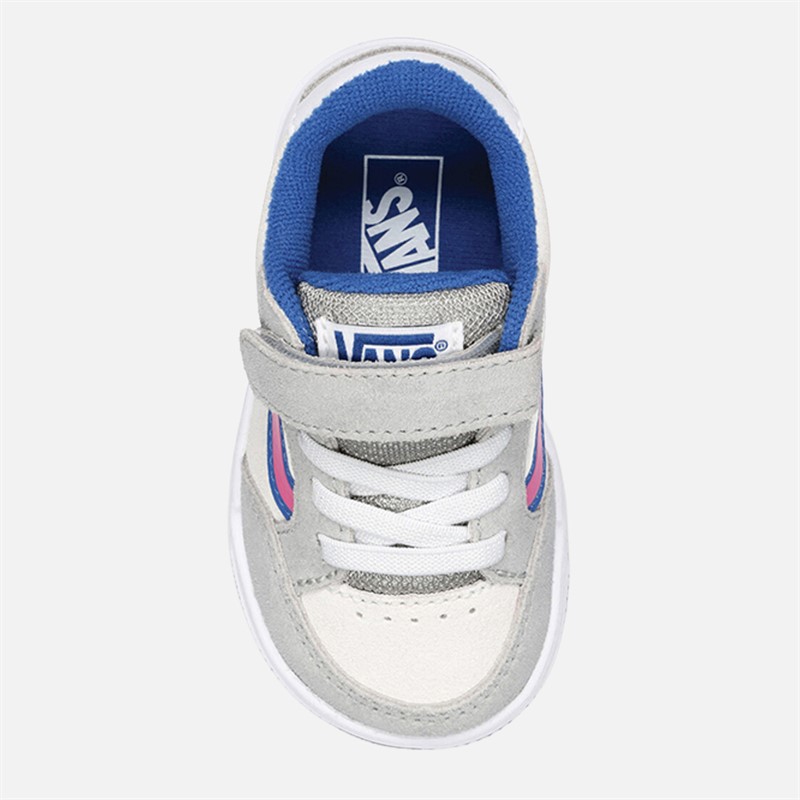 Vans Infant Girls Hylane Velcro Trainers Grey/Pink