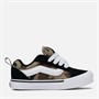 Vans Boys Knu Skool Camo Trainers Black/Green