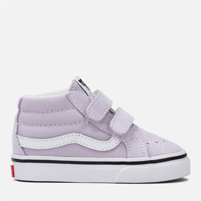 Vans Infant Girls Sk8-Mid Reissue Velcro Trainers Lilac Mist