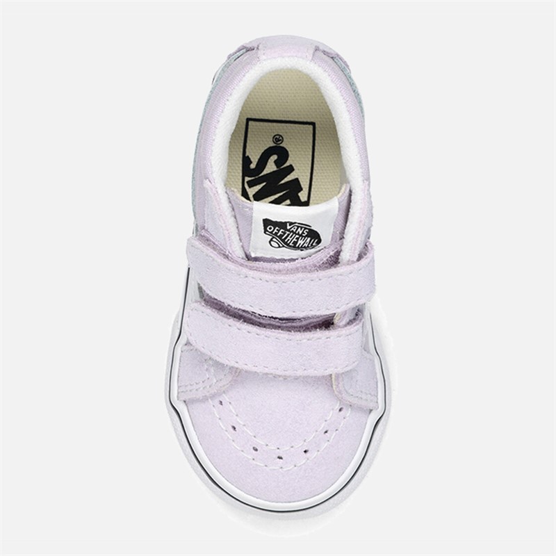 Vans Infant Girls Sk8-Mid Reissue Velcro Trainers Lilac Mist