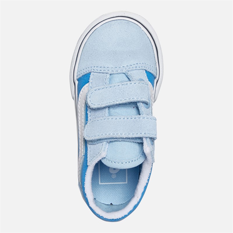 Vans Infant Old Skool Velcro Trainers Tranquil Blue