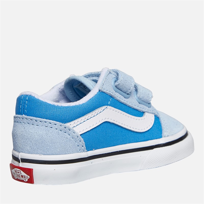 Vans Infant Old Skool Velcro Trainers Tranquil Blue