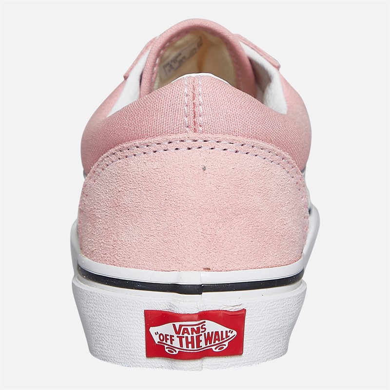 Vans Junior Girls Old Skool Trainers Powder Pink/True White