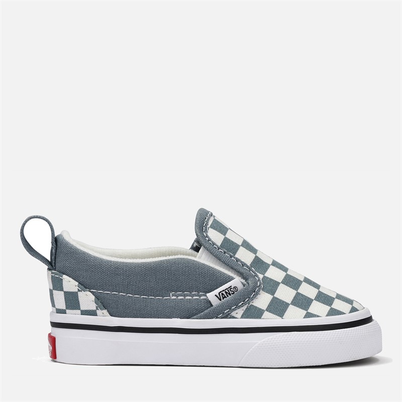 Vans Infant Slip-On Checkerboard Colour Theory Trainers Stormy Weather