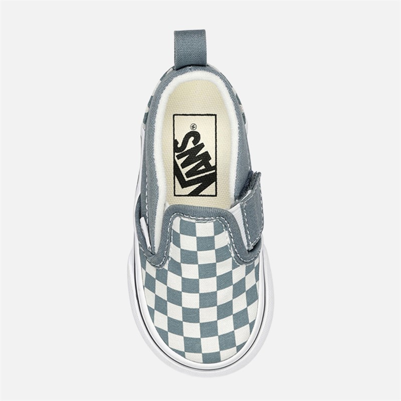 Vans Infant Slip-On Checkerboard Colour Theory Trainers Stormy Weather