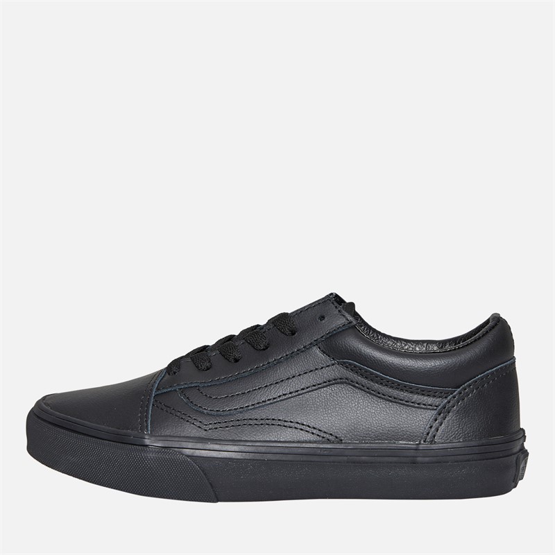 Vans Junior Old Skool Trainers Black Mono