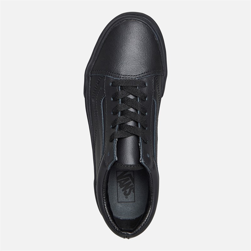 Vans Junior Old Skool Trainers Black Mono