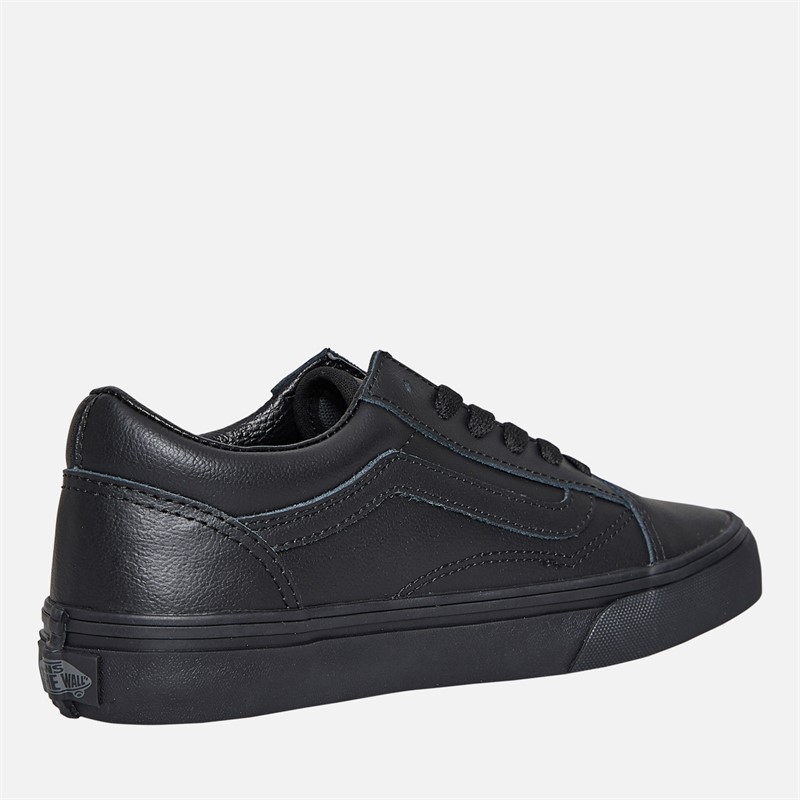 Vans Junior Old Skool Trainers Black Mono