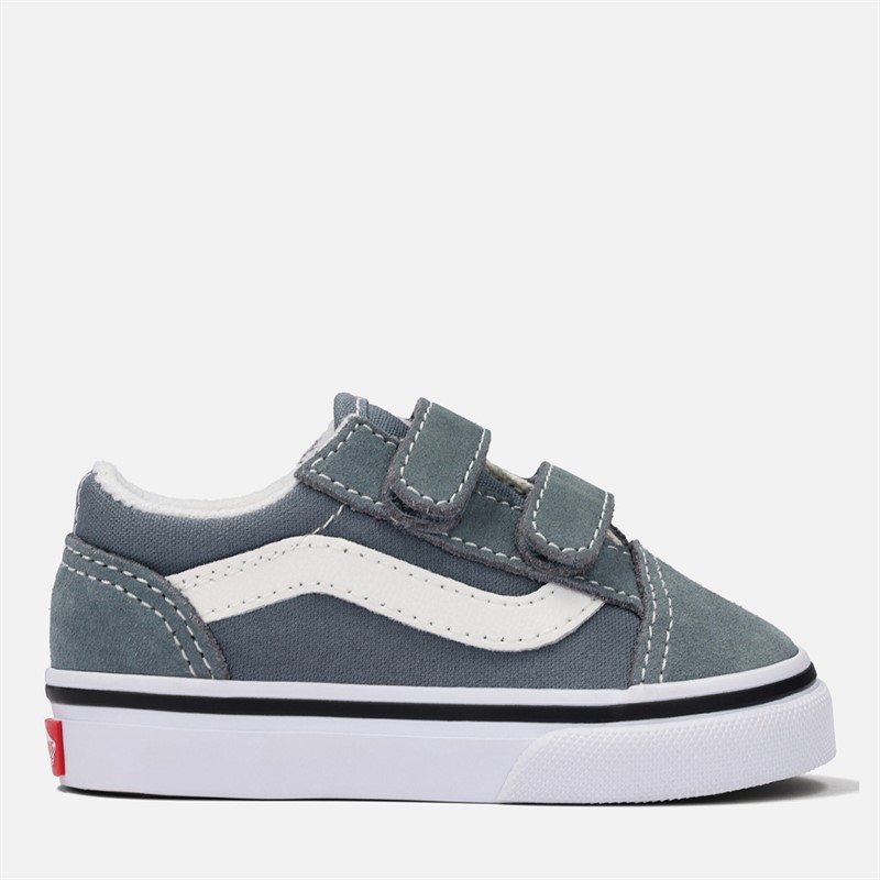 Vans Infant Old Skool Velcro Colour Theory Trainers Stormy Weather