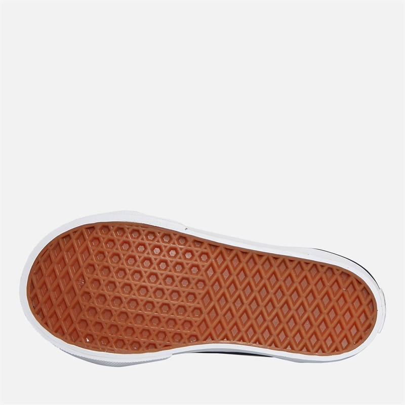 Vans Infant Girls Old Skool Velcro Polka Dot Trainers Floral Black