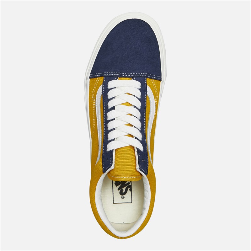 Vans Old Skool Trainers Navy/Yellow