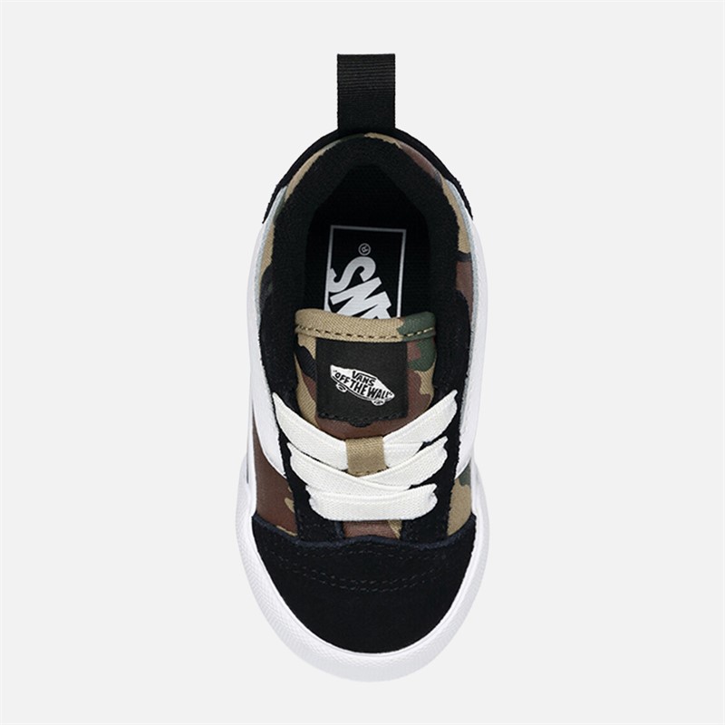 Vans Infant Knu Skool Elastic Camo Trainers Black/Green