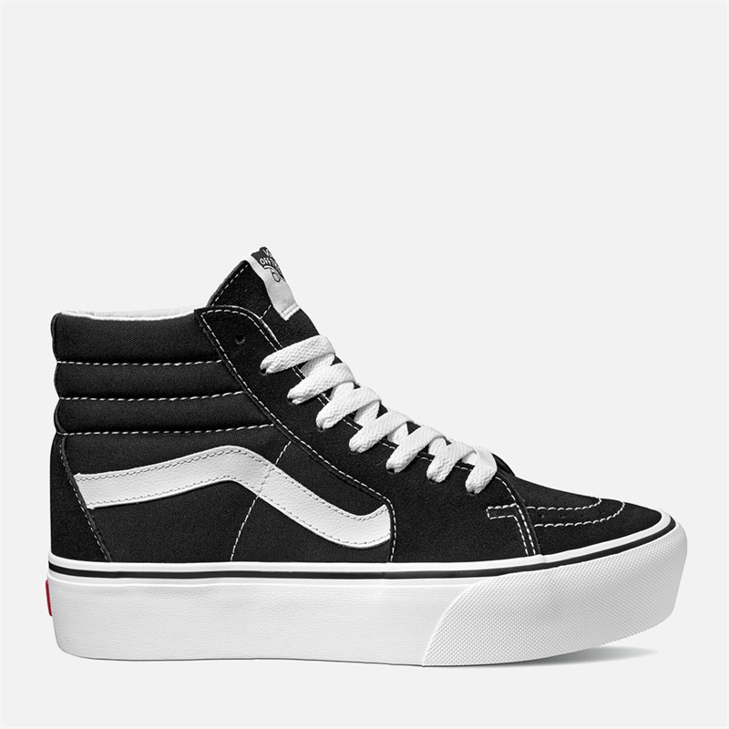 Vans Womens Sk8-Hi Platform 2.0 Trainers Black/True White