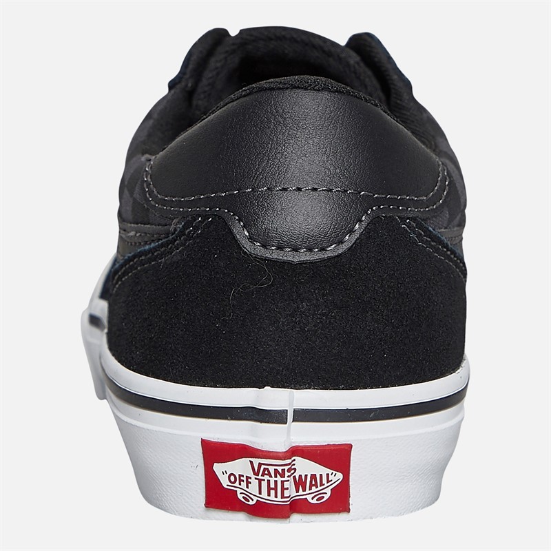 Vans Kids Brooklyn Checkerboard Trainers Black/Asphalt