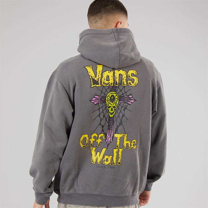 Vans Mens Legacy Graphic Back Loose Hoodie Asphalt