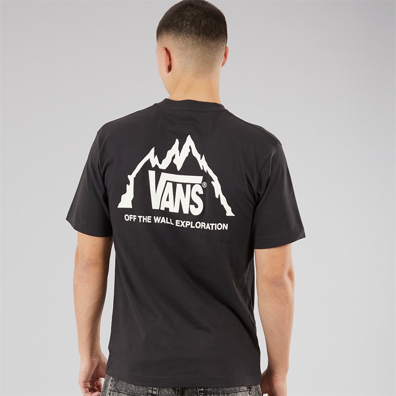 Vans Mens Mte Crestline Graphic Back T-Shirt Black/White
