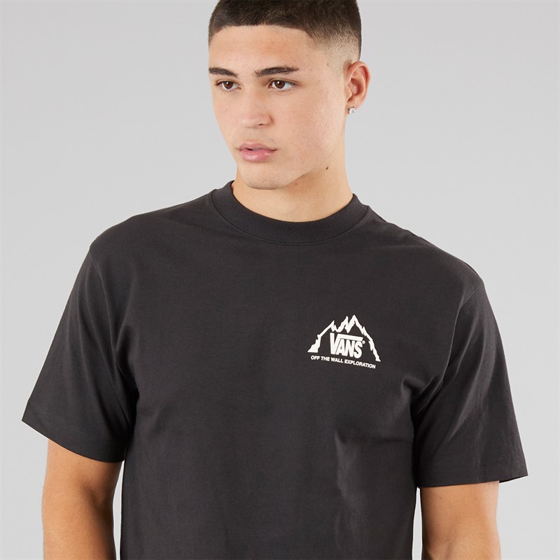 Vans Mens Mte Crestline Graphic Back T-Shirt Black/White