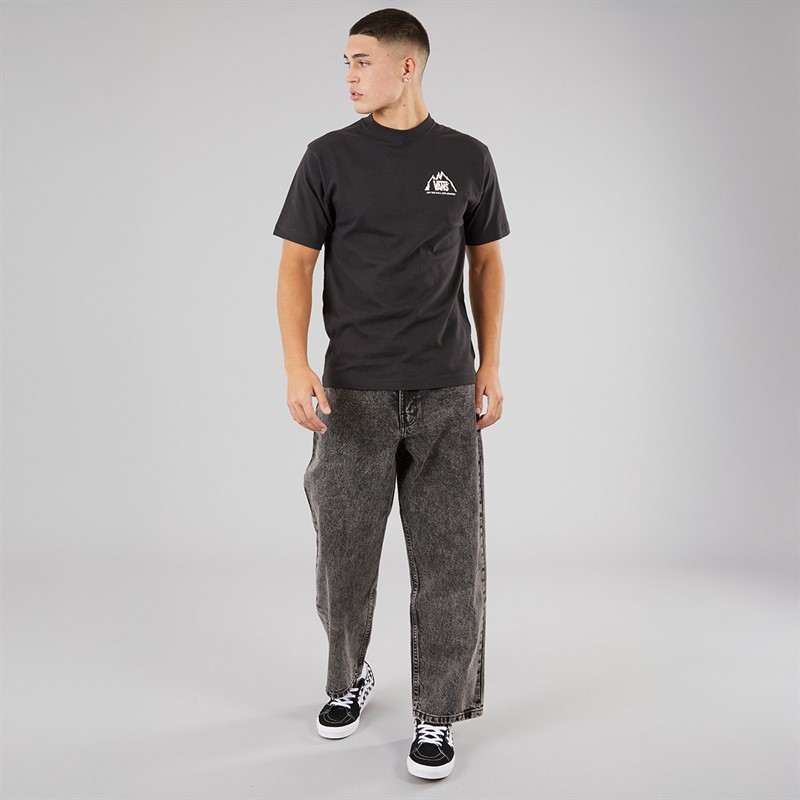 Vans Mens Mte Crestline Graphic Back T-Shirt Black/White