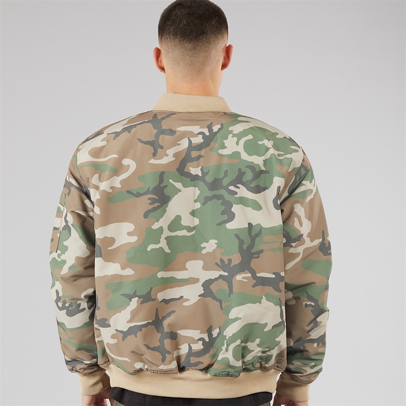 Vans Mens Copley Camo Bomber Jacket Vintage Camo