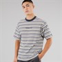 Vans Mens Cameron Stripe Knit T-Shirt Marshmallow