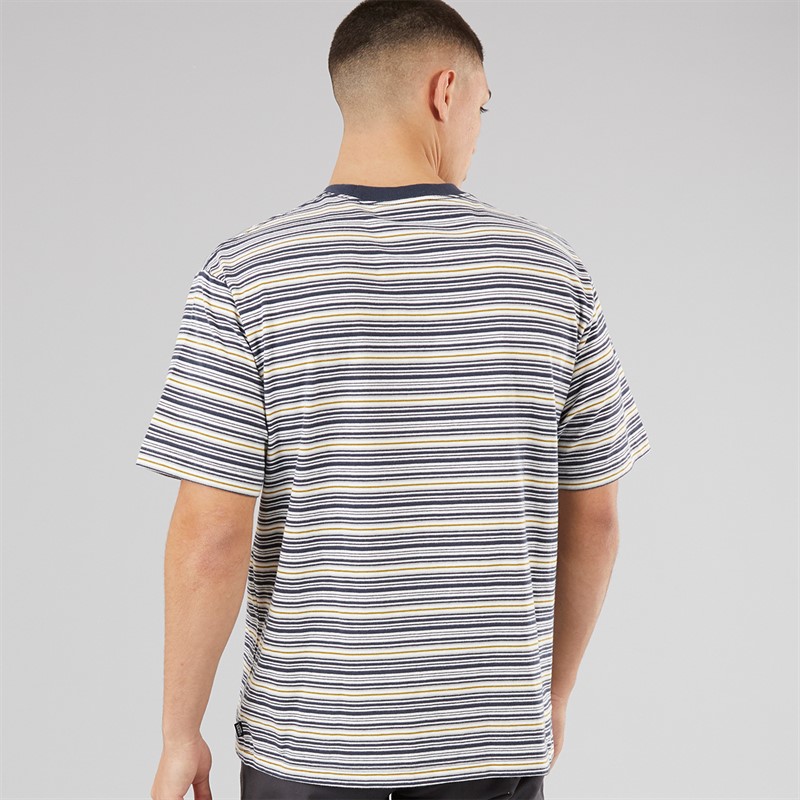 Vans Mens Cameron Stripe Knit T-Shirt Marshmallow