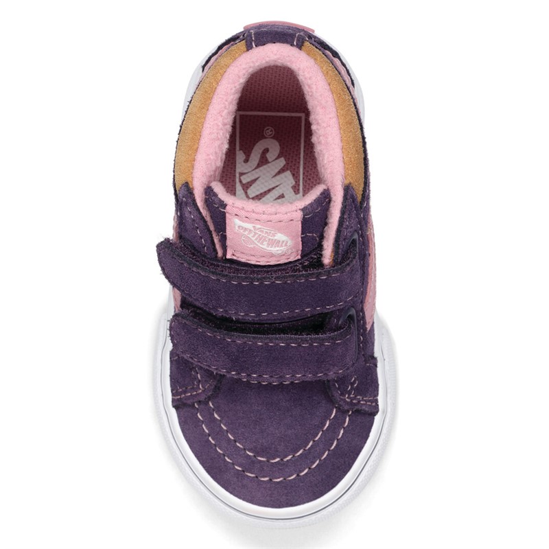 Vans Infant Girls MTE Sk8-Mid Reissue Velcro Trainers Gothic Grape