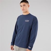 Vans Mens MTE Outline Hybird Long Sleeve T-Shirt Dress Blues
