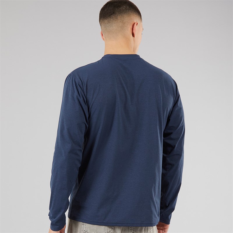 Vans Mens MTE Outline Hybird Long Sleeve T-Shirt Dress Blues