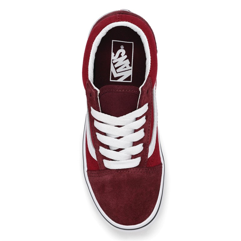 Vans Boys Old Skool Trainers Bordeaux