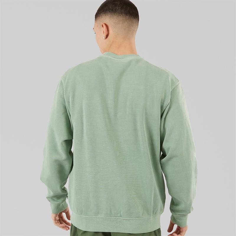 Vans Mens Star Checker Sweatshirt Gray Olive