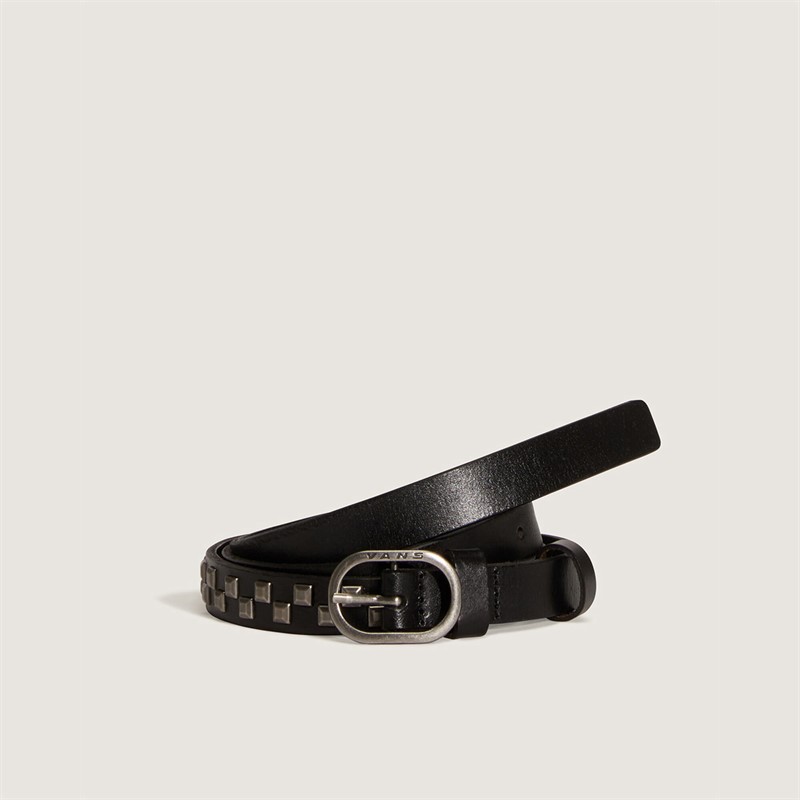 Vans Mens Check Studs Leather Belt Black