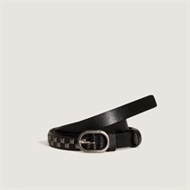 Vans Mens Check Studs Leather Belt Black